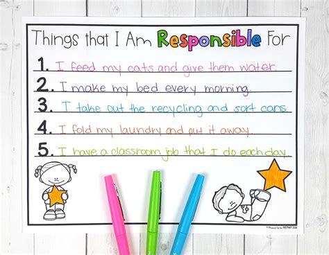 Teaching Responsibility Worksheets — db-excel.com