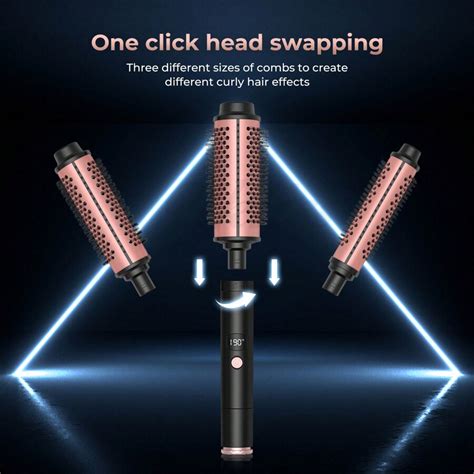 Thermal Brush Pro 3 8 Cm Heated Round Curling Iron Ceramic Hot Rod Blow Out Look Natural Hair