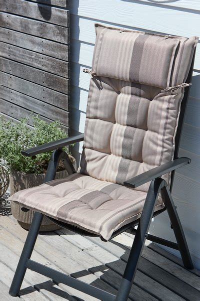 Coussin De Jardin Pour Chaise Inclinable HERRHAGEN Gris C JYSK