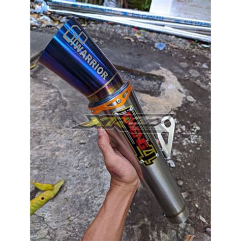 Jual Canister Conical Daeng Sai4 GP Warrior Big Tip Exhaust Stainless