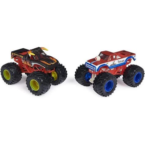 Pack De Miniaturas Monster Truck El Toro Loco Preto Vs