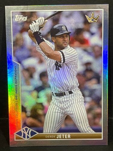 2022 Topps X Bobby Witt Jr Crown Collection Derek Jeter Silver Foil