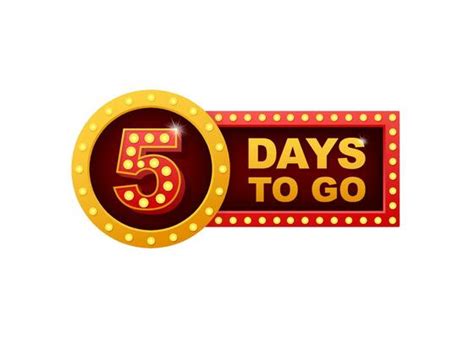 5 Days To Go Vector Art, Icons, and Graphics for Free Download