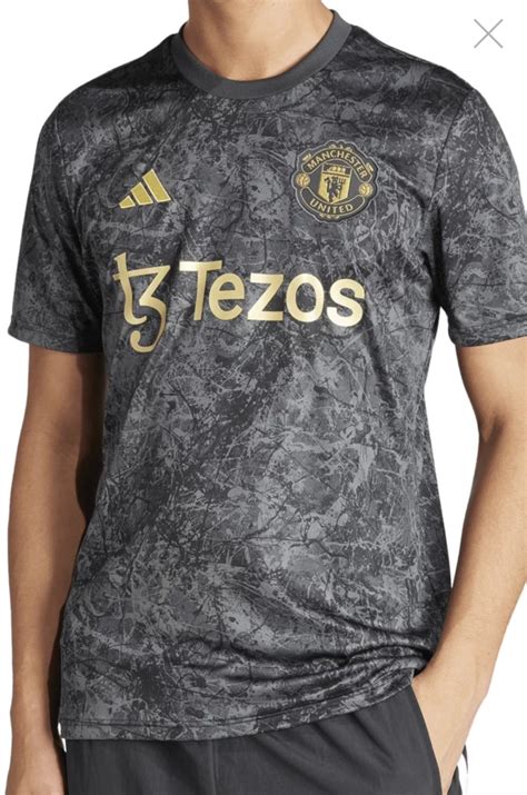 Manchester United 2023 24 The Stone Roses Pre Match Shirt Leaked The Kitman