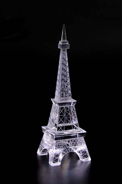 Paris Eiffel Tower Statue Made Of Crystal Glass For Home Or Etsy