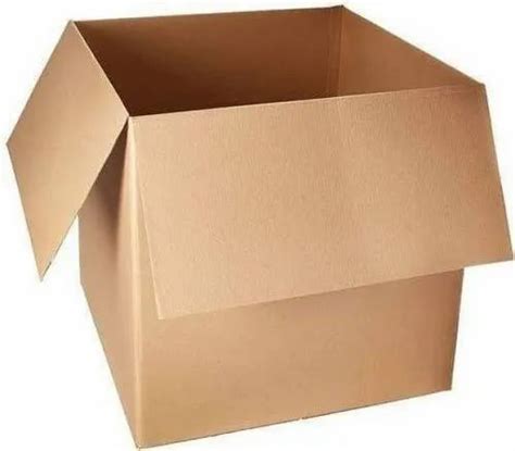 Brown Rectangular 5 Ply Plain Corrugated Box Weight Holding Capacity