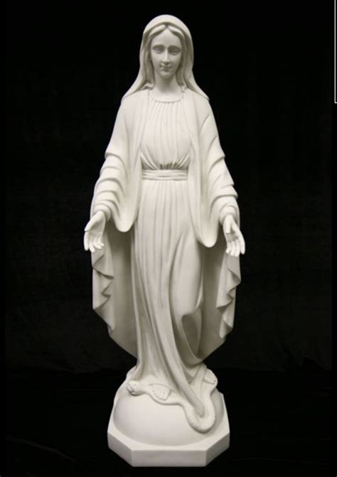 Our Lady of Grace Statue 105cm Tall White - Southern Cross Church Supplies & Gifts