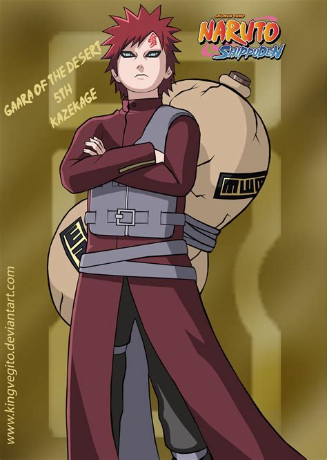 Gaara Shippuden Finished By Kingvegito On Deviantart