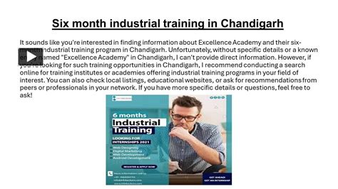 Ppt Six Month Industrial Training Powerpoint Presentation Free To