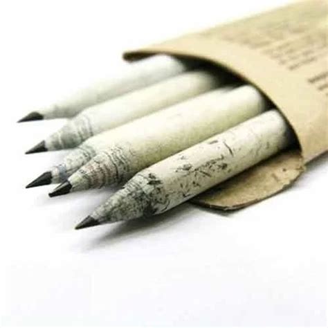 Recycled Paper Pencil at Rs 2.9/piece | Recycled Paper Pencil in Ahmedabad | ID: 14076929612