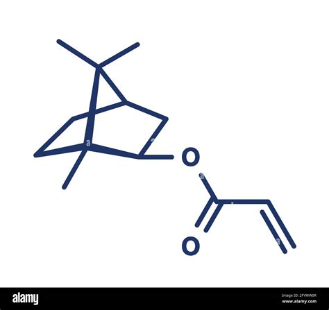 Isobornyl acrylate molecule, illustration Stock Photo - Alamy