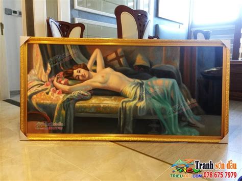 Tranh cổ diển nude thi công theo yêu cầu Tranh sơn dầu giá rẻ Tranh sơn dầu chất lượng