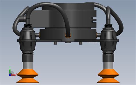 真空机械手 真空夹持器 吸盘 Solidworks 2016 模型图纸下载 懒石网