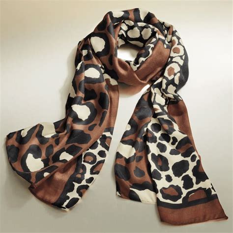 Animal-Print Scarf | Midnight Velvet