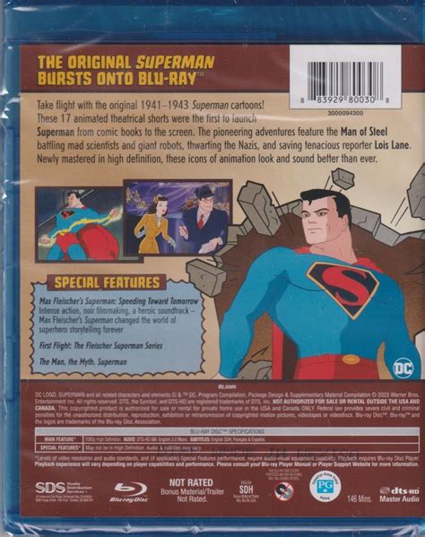 Max Fleischer S Superman 1941 1943 Blu Ray Bluray Hobbies Toys