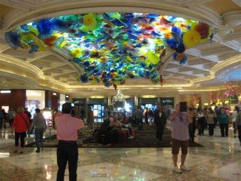 Lobby With Chihuly Glass Ceiling Picture Of Bellagio Las Vegas Las