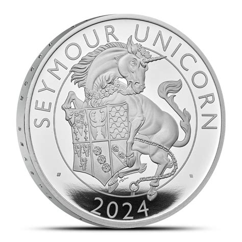 Proof British Tudor Beasts The Seymour Unicorn Silver Coin Provident