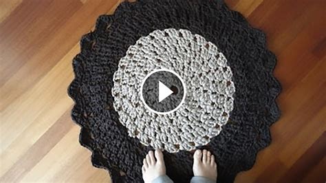 Learn Making T Shirt Yarn Crochet Rug Crochetbeja