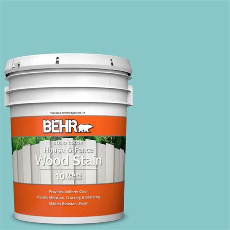 Behr Gal D Embellished Blue Solid Color House And Fence