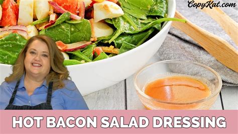 Hot Bacon Salad Dressing Spinach Salad Youtube