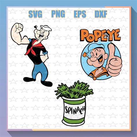 Popeye SVG Popeye Vector Popeye Svg Bundle Popeye Vector Etsy Australia