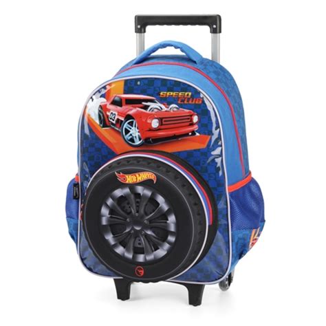 Mochila De Rodinhas Hot Wheels Infantil Ic Hw Luxcel