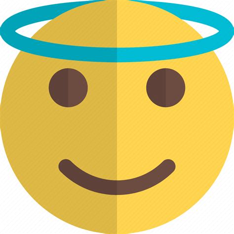 Smiling With Halo Emoticons Smiley And People Icon Download On