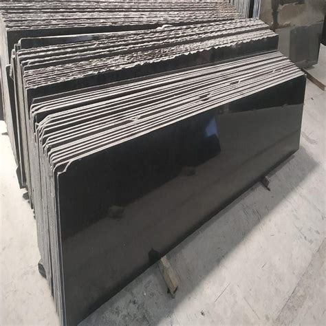 Polished Z Black Granite Slab For Countertops Thickness Mm At Rs