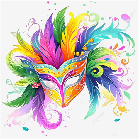 Beautiful Brazil Carnival Mask With Feathers Beautiful Brazil