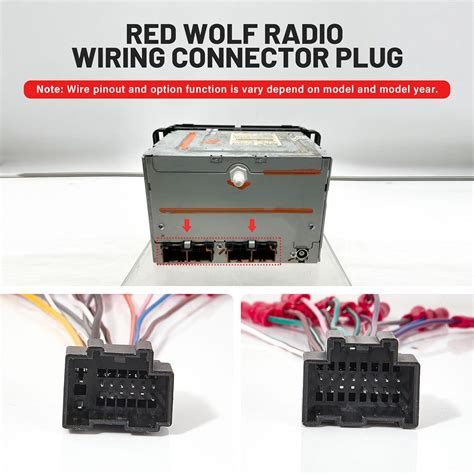 Red Wolf Car Radio Harness Fit For Chevy Silverado