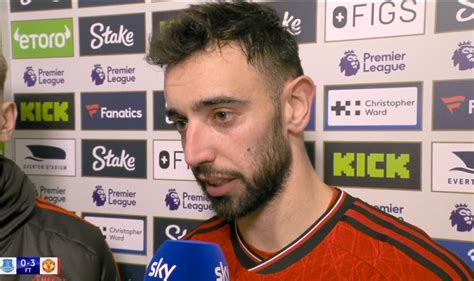 Le Capitaine De Man Utd Bruno Fernandes Trolle Les Fans D Everton