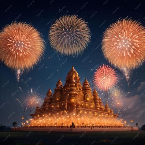 Premium AI Image | Deepavali festival celebration in a grand palace ...