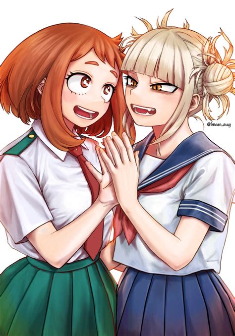 Uraraka Ochako And Toga Himiko Boku No Hero Academia Drawn By Imoan