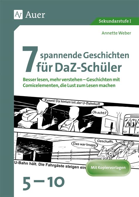 Sekundarstufe Unterrichtsmaterial Daf Daz Spannende Geschichten F R