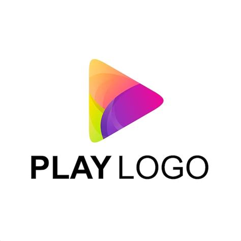 Premium Vector Free Vector Colorful Play Logo