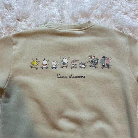 RARE Sanrio characters skateboarding light sage... - Depop