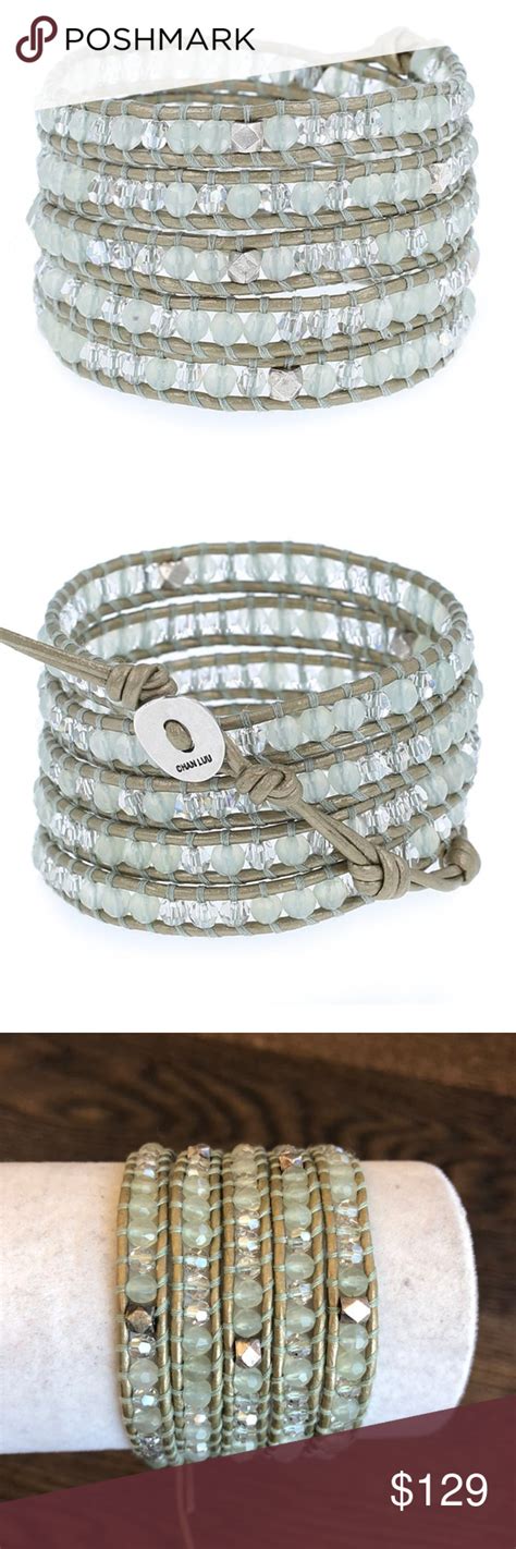 New Auth Chan Luu Jade Mix Five Wrap Bracelet On B Wrap Bracelet