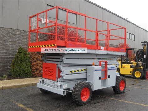 Skyjack Sj Rough Terrain Scissor Lift Manlift Boom Aerial Man Dual