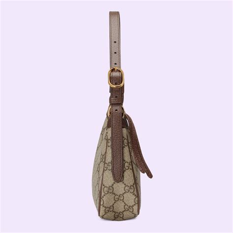 Sac Main Ophidia Petite Taille En Toile Supreme Beige Et B Ne