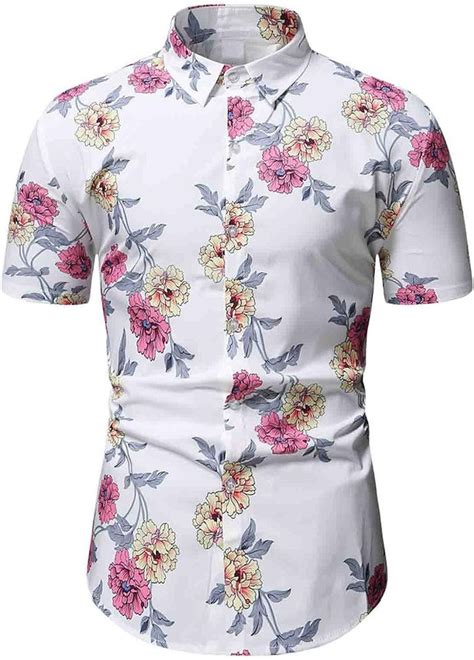 Camicia Hawaiian Stampa 3D Sfondo Floreale Uomo Donna Unisex