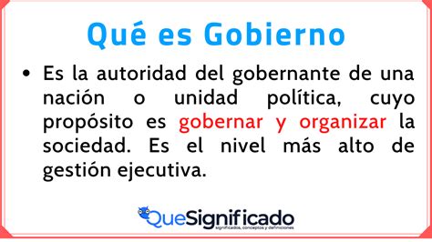 Gobierno Funciones Y Estructura