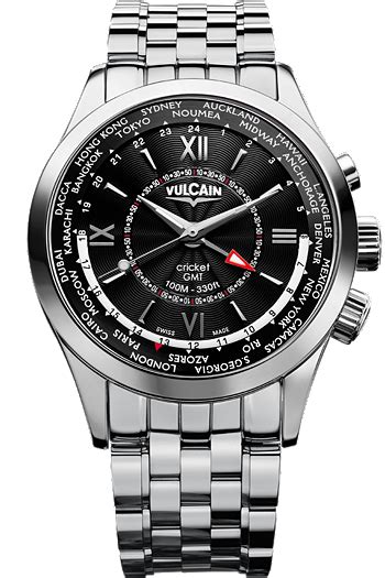 #Vulcain #Aviator GMT - This model displays world time in a 24-hour ...