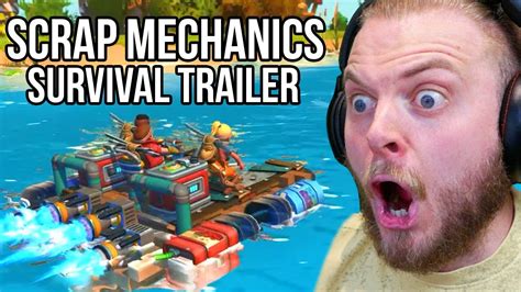 SCRAP MECHANICS SURVIVAL TRAILER Reaction Full Breakdown YouTube