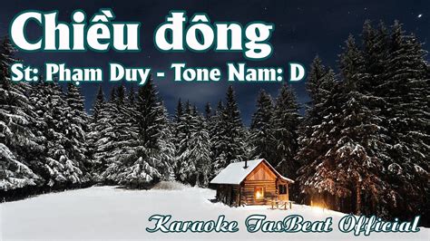 Karaoke Chiều Đông Tone Nam TAS BEAT YouTube