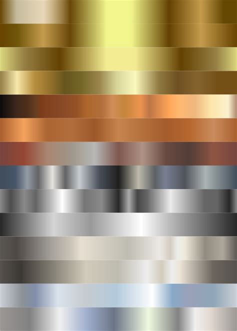 Metallic Gradients - Openclipart