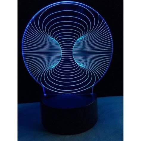 D Lampe Illusion Optique Led Veilleuse Image Abstraite Optiques