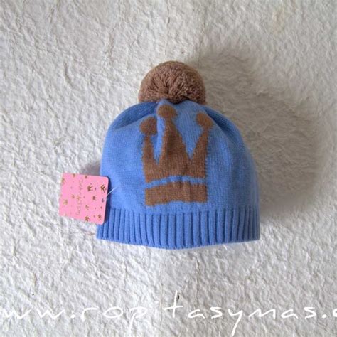 Gorro Unisex Azul Emily De Eva Castro Ropitas Y Mas