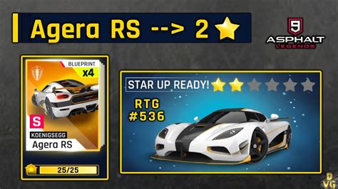 Asphalt 9 Koenigsegg Agera RS To 2 STARS RTG 536 YouTube