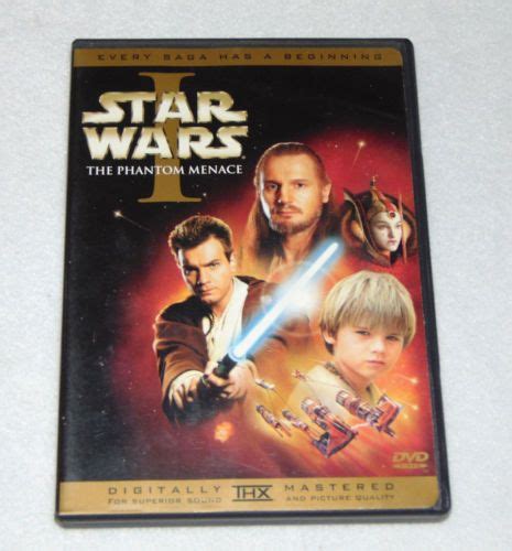 Star Wars Episode 1 The Phantom Menace Dvd Digitally Remastered Star