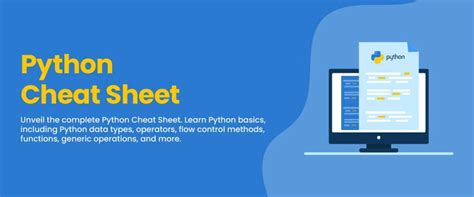 Best Python Cheat Sheet For Developers [2023]